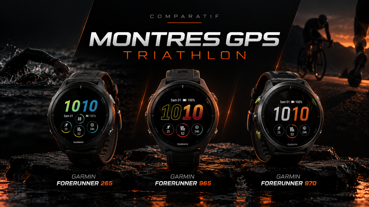 Comparatif montre GPS triathlon
